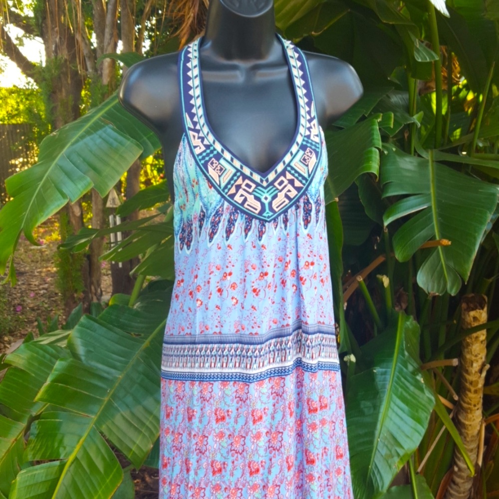 Flying tomato patchwork scarf, print dress